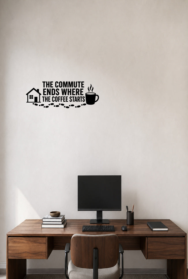 FD-NEW-OFFICE-009 removable wall decal shown in a distinct second room setting