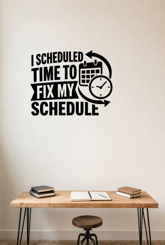 FD-NEW-OFFICE-011 removable wall decal shown in a distinct second room setting