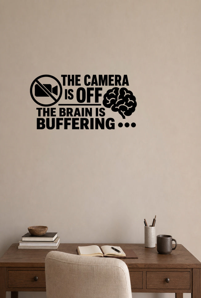 FD-NEW-OFFICE-012 removable wall decal shown in a distinct second room setting