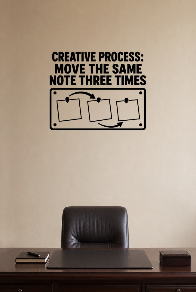 FD-NEW-OFFICE-013 removable wall decal shown in a distinct second room setting