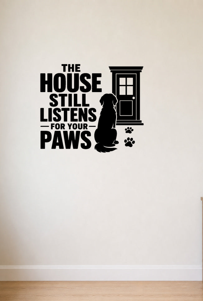 FD-NEW-PETMEM-001 removable wall decal shown in a distinct second room setting