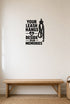 FD-NEW-PETMEM-002 removable wall decal shown in a distinct second room setting