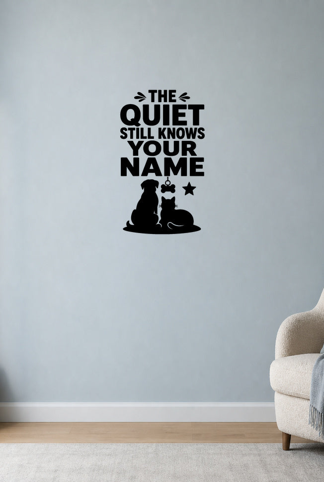 FD-NEW-PETMEM-003 removable wall decal shown in a distinct second room setting