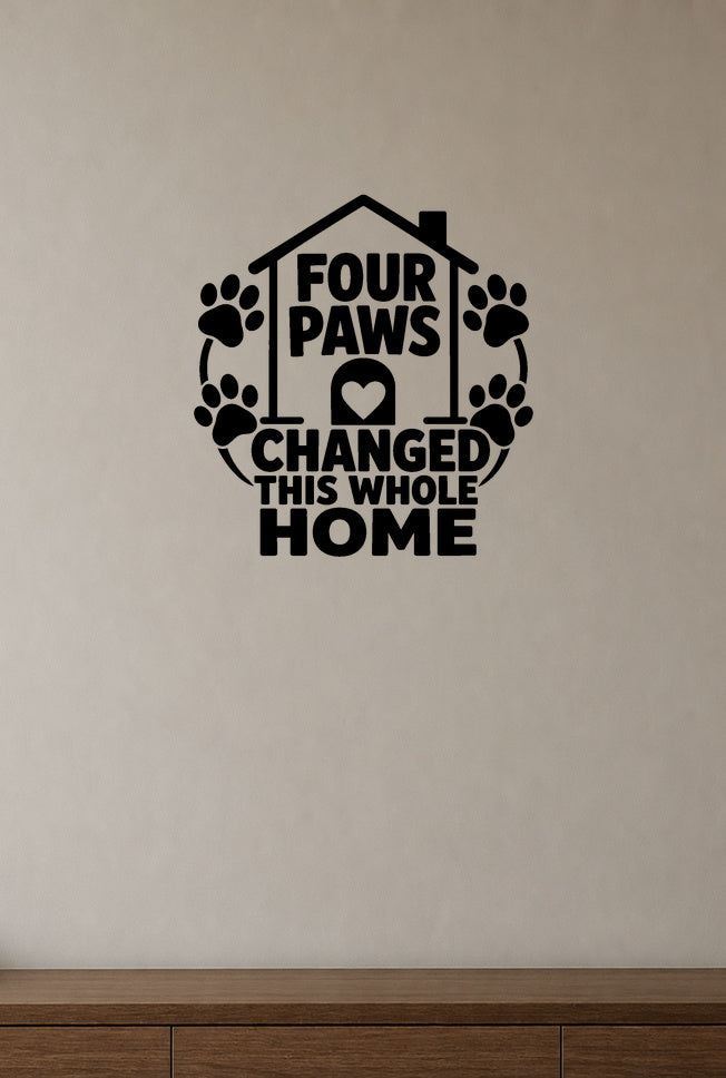 FD-NEW-PETMEM-004 removable wall decal shown in a distinct second room setting