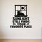 Sunlight Still Finds Your Favorite Place removable vinyl wall decal shown on a smooth interior wall