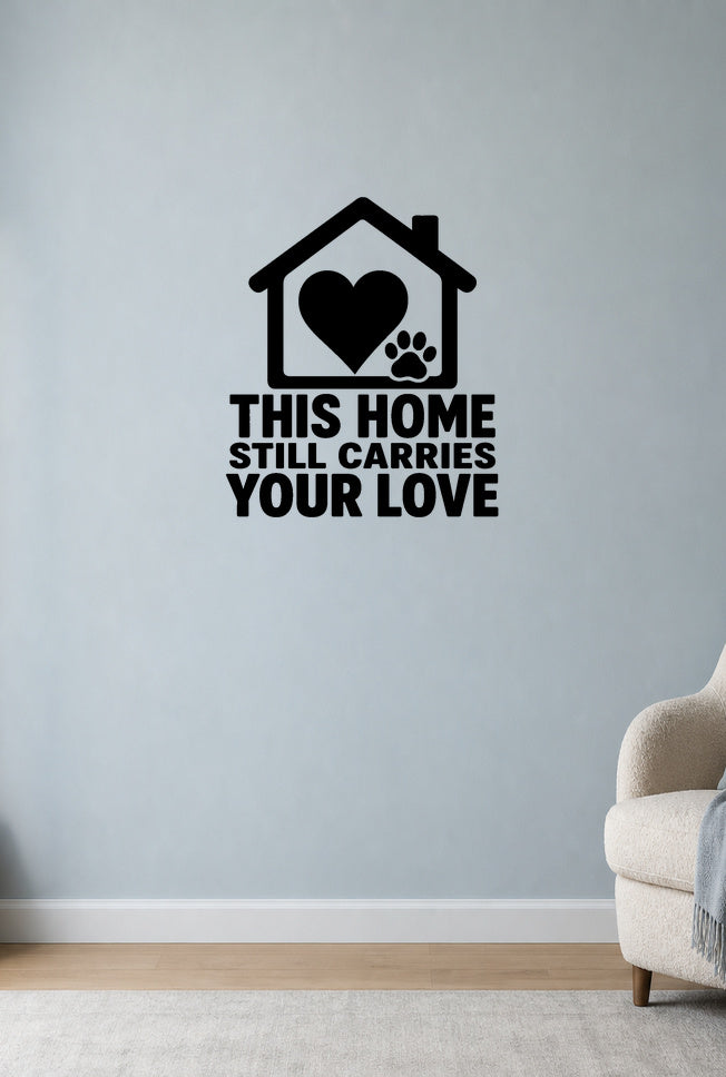 FD-NEW-PETMEM-008 removable wall decal shown in a distinct second room setting