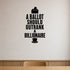 Alternate room view of the A Ballot Should Outrank a Billionaire removable vinyl wall decal.