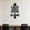 A Ballot Should Outrank a Billionaire - Democracy Rights Wall Decal removable vinyl wall decal shown on a smooth interior wall