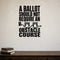 A Ballot Should Not Require an Obstacle Course - Democracy Rights Wall Decal removable vinyl wall decal shown on a smooth interior wall