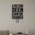 Alternate room view of the A Pattern Seen Can Be Changed removable vinyl wall decal.
