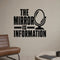 The Mirror Is Information - Shadow Work Inner World Wall Decal removable vinyl wall decal shown on a smooth interior wall