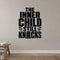 The Inner Child Still Knocks removable vinyl wall decal shown in a styled room.