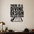 Alternate room view of the There Is a Divine Design for Each Person removable vinyl wall decal.
