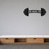 One More Rep - Fitness Sports Wall Decal Vinyl Sticker Removable shown as a removable vinyl wall decal in a second room setting