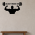 Beast Mode On - Fitness Sports Wall Decal Vinyl Sticker Removable shown as a removable vinyl wall decal in a category-appropriate room