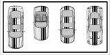 Racing Stripes & pinstripes [3x] 3" , 9", 3" x 70" Self Healing Air Release Vinyl Fits All Vehicles