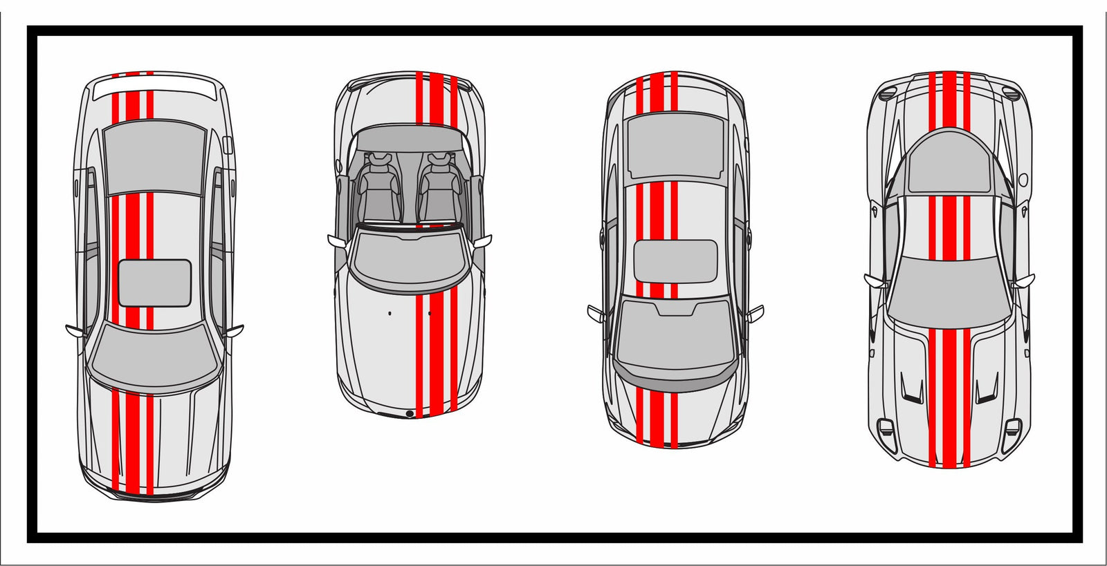 Racing Stripes & pinstripes [3x] 3
