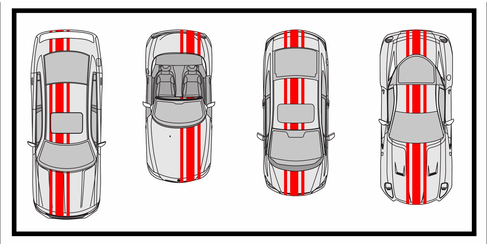 Racing Stripes & pinstripes [3x] 3
