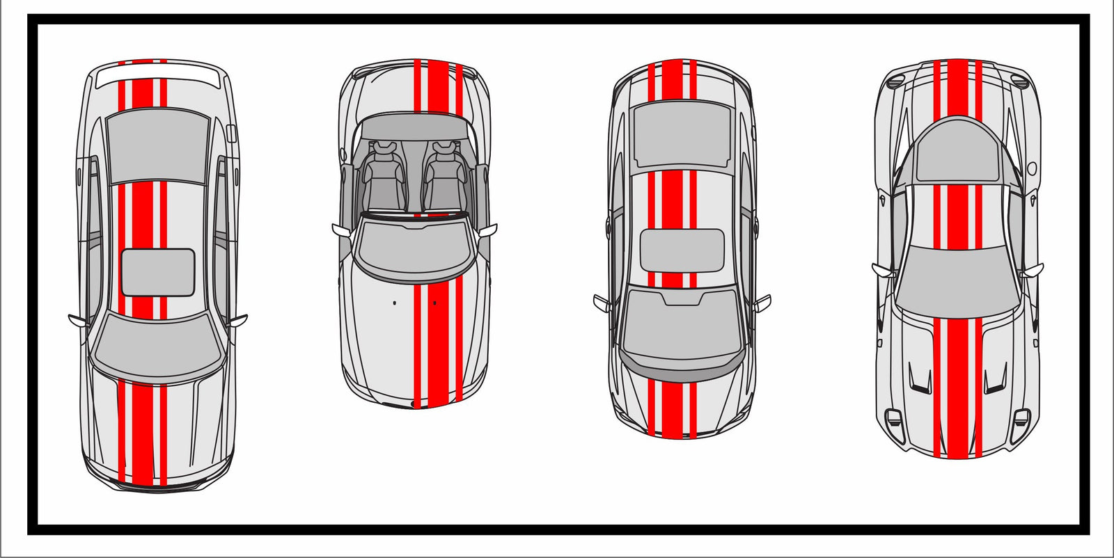 Racing Stripes & pinstripes [3x] 3