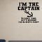 Captain Papa Removable Vinyl Decal for Interior Walls shown as a removable vinyl wall decal in a category-appropriate room