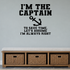 Captain Papa Removable Vinyl Decal for Interior Walls shown as a removable vinyl wall decal in a second room setting
