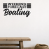 Boating forecast Style 2 Removable Vinyl Decal for Interior Walls shown as a removable vinyl wall decal in a category-appropriate room