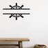 Boat wheel line design Removable Vinyl Decal for Interior Walls shown as a removable vinyl wall decal in a category-appropriate room
