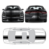 Racing Stripes & pinstripes [3x] 2" , 12", 2" x 68" Self Healing Vinyl Fits All Vehicles