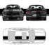 Dual Racing Stripes [3x] 2" , 2", 18" x 68" Self Healing Vinyl Fits All Vehicles