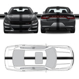 Racing Stripes & pinstripes [3x] 1" , 5", 1" x 70" Self Healing Air Release Vinyl Fits All Vehicles