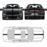 Racing Stripes & pinstripes [3x] 1" , 3", 1" x 68" Self Healing Vinyl Fits All Vehicles
