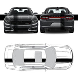 Racing Stripes & pinstripes [3x] 1" , 10", 1" x 68" Self Healing Vinyl Fits All Vehicles