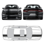 Racing Stripes & pinstripes [3x] 2" , 6", 2" x 68" Self Healing Vinyl Fits All Vehicles