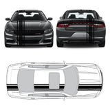 Racing Stripes & pinstripes [3x] 2" , 7", 2" x 68" Self Healing Vinyl Fits All Vehicles