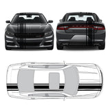 Racing Stripes & pinstripes [3x] 2" , 8", 2" x 70" Self Healing Air Release Vinyl Fits All Vehicles