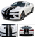 Chevrolet Camaro dual 8-inch racing stripes, racing stripe kit detail