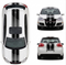 Volkswagen GTI MK5 dual 8-inch racing stripes with pinstripes, racing stripe kit detail