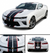 Dual 8" Racing Stripes Self Healing Vinyl fits Chevrolet Camaro 2016 to 2020