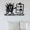 The Lawn Has A To-Do List Removable Wall Decal shown on a clear indoor wall
