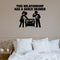This Relationship Has A Snack Drawer Removable Wall Decal shown on a clear indoor wall