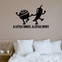 A Little Sweet, A Little Spicy Removable Wall Decal shown on a clear indoor wall