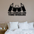 The Candles Are Third Wheeling Removable Wall Decal shown on a clear indoor wall
