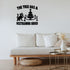 Alternate room view of The Tree Has a Restraining Order Christmas cat wall decal