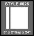 Dual Racing Stripes [3x] 5" , 2", 24" x 68" Self Healing Vinyl Fits All Vehicles
