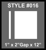 Dual Racing Stripes [3x] 1" , 2", 12" x 68" Self Healing Vinyl Fits All Vehicles