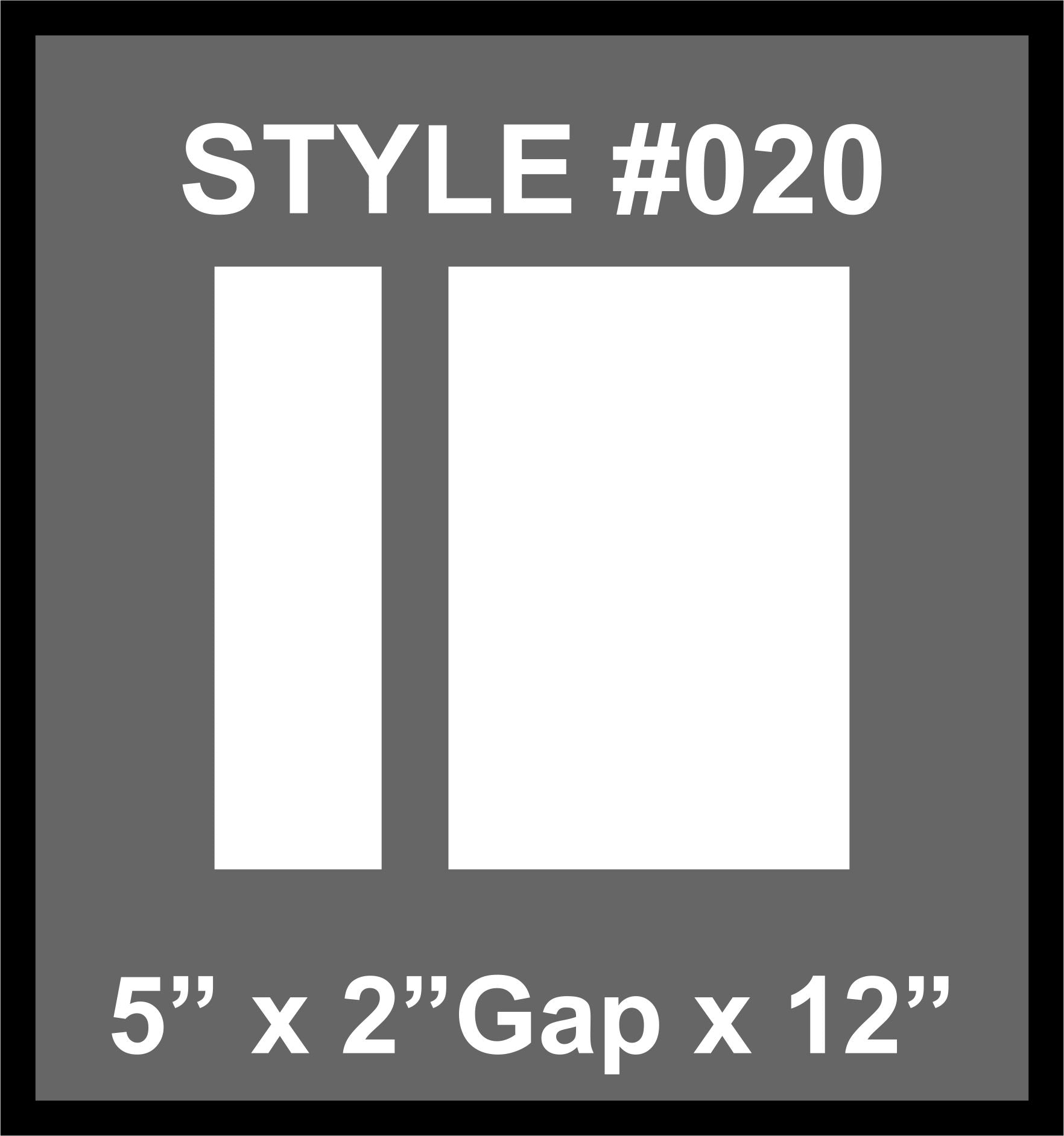 Dual Racing Stripes [3x] 5" , 2", 12" x 68" Self Healing Vinyl Fits All Vehicles