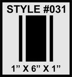 Racing Stripes & pinstripes [3x] 1" , 6", 1" x 68" Self Healing Vinyl Fits All Vehicles