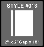 Dual Racing Stripes [3x] 2" , 2", 18" x 70" Self Healing Air Release Vinyl Fits All Vehicles