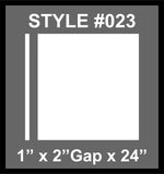 Dual Racing Stripes [3x] 1" , 2", 24" x 70" Self Healing Air Release Vinyl Fits All Vehicles