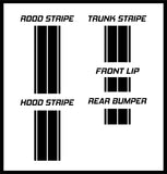Dual 9" Racing Stripes w/pins Self Healing Vinyl fits Mazda RX8 2008 to 2012